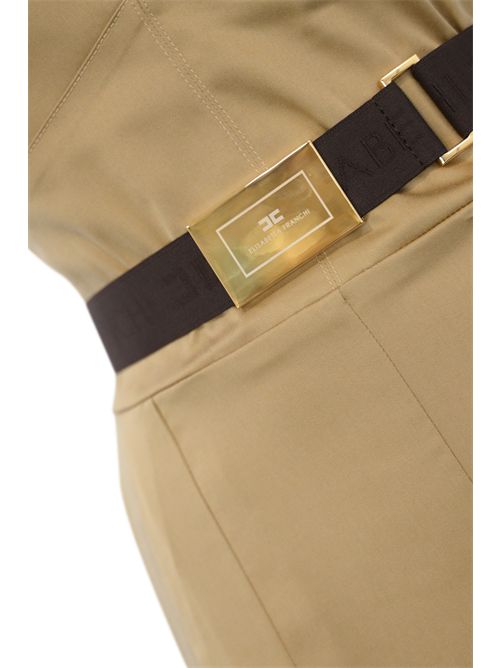 Tuta in lyocell stretch con lacci criss-cross Elisabetta Franchi | TU05152E2032